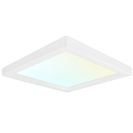 Luxrite 4 Inch Square LED Flush Mount Light 3 CCT Selectable 3000K-5000K 10W 600LM Dimmable LR23591-1PK
